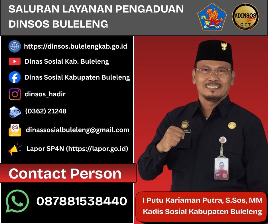 SALURAN LAYANAN PENGADUAN DINSOS BULELENG