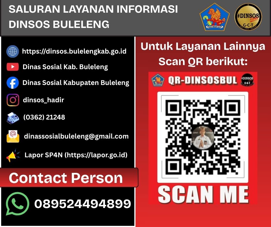 SALURAN LAYANAN INFORMASI DINSOS BULELENG
